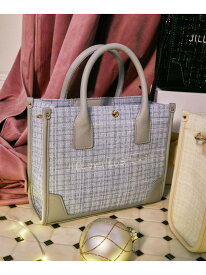 ＜WEB限定カラーあり＞ツイードショルダートート JILL by JILL STUART ジル バイ ジル スチュアート バッグ その他のバッグ ブルー ピンク ホワイト グレー ブラック【送料無料】[Rakuten Fashion]