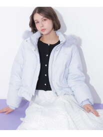 フェイクファー付きペプラムショートダウン 26AW JILL by JILL STUART ジル バイ ジル スチュアート ジャケット・アウター その他のジャケット・アウター ピンク ブラック ホワイト ブルー【送料無料】[Rakuten Fashion]