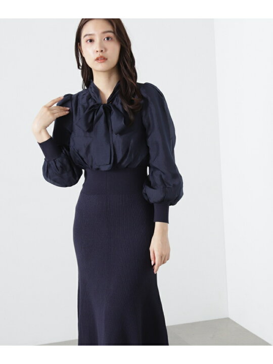 楽天市場】ボウタイブラウスドッキングワンピース JILL by JILL STUART 
