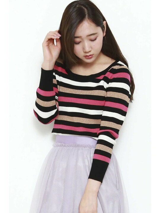 楽天市場】【SALE／60%OFF】ラメマルチボーダーニット JILL by JILL 