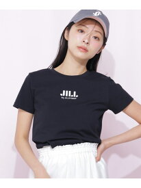 ショート丈刺繍ロゴTシャツオーガニックコットン JILL by JILL STUART ジル バイ ジル スチュアート トップス カットソー・Tシャツ ホワイト【送料無料】[Rakuten Fashion]