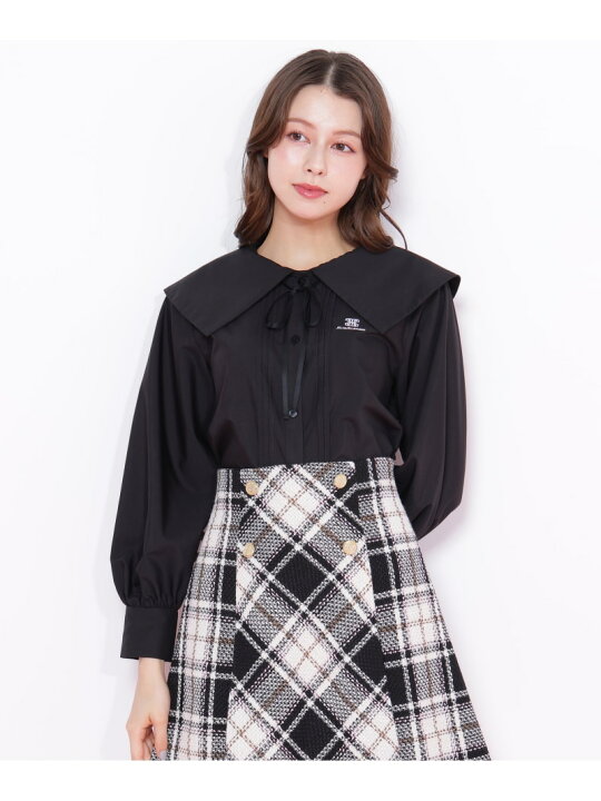 楽天市場】【SALE／40%OFF】ビッグカラー短丈ブラウス JILL by JILL 