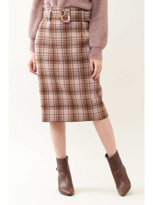楽天市場】【SALE／50%OFF】ループラインチェックタイトスカート JILL