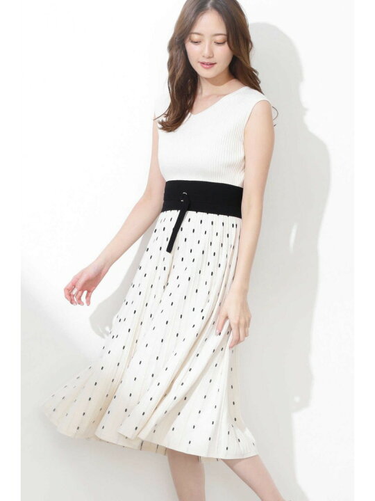 楽天市場】【SALE／30%OFF】ドットジャガードニットワンピース JILL by 