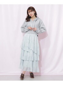 プリーツランダムティアードスカート JILL by JILL STUART ジル バイ ジル スチュアート スカート その他のスカート グリーン ベージュ ホワイト【送料無料】[Rakuten Fashion]