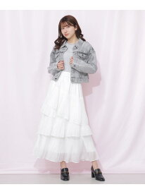 プリーツランダムティアードスカート JILL by JILL STUART ジル バイ ジル スチュアート スカート その他のスカート グリーン ベージュ ホワイト【送料無料】[Rakuten Fashion]