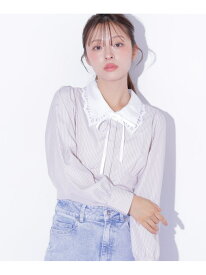 スカラップ襟ブラウス JILL by JILL STUART ジル バイ ジル スチュアート トップス シャツ・ブラウス ベージュ ホワイト【送料無料】[Rakuten Fashion]