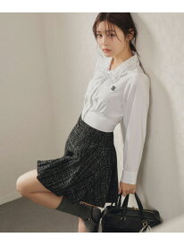 スカラップ襟ブラウス JILL by JILL STUART ジル バイ ジル スチュアート トップス シャツ・ブラウス ベージュ ホワイト【先行予約】*【送料無料】[Rakuten Fashion]