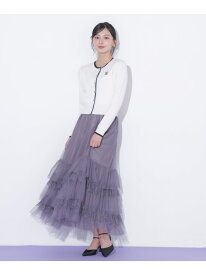 チュール×レースティアードスカート JILL by JILL STUART ジル バイ ジル スチュアート スカート その他のスカート ピンク グレー ホワイト【送料無料】[Rakuten Fashion]