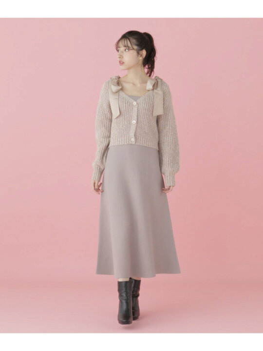 楽天市場】シアーリボンワンピ・カーデセット JILL by JILL STUART 