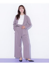 ＜セットアップ対応＞チェーンベルトタックワイドパンツ JILL by JILL STUART ジル バイ ジル スチュアート パンツ その他のパンツ ブラウン グレー【送料無料】[Rakuten Fashion]