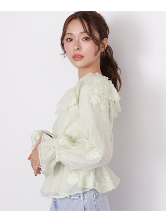 楽天市場】【SALE／40%OFF】2way立体レースブラウス JILL by JILL 
