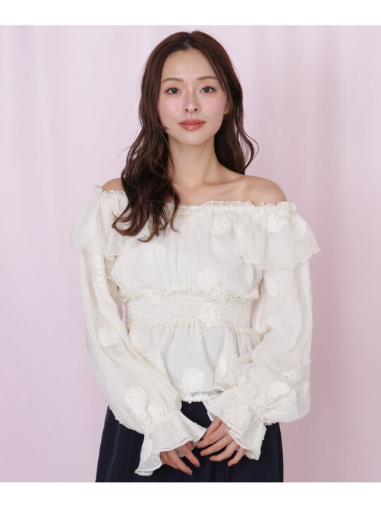 楽天市場】【SALE／50%OFF】2way立体レースブラウス JILL by JILL 