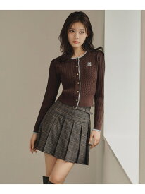 ミニケーブルカーディガン JILL by JILL STUART ジル バイ ジル スチュアート トップス ニット レッド ブラウン ホワイト ネイビー【先行予約】*【送料無料】[Rakuten Fashion]
