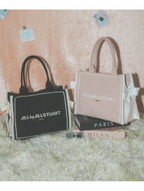 サイドリボンニットトートバッグ JILL by JILL STUART ジル バイ ジル スチュアート バッグ その他のバッグ ブラック ピンク【送料無料】[Rakuten Fashion]