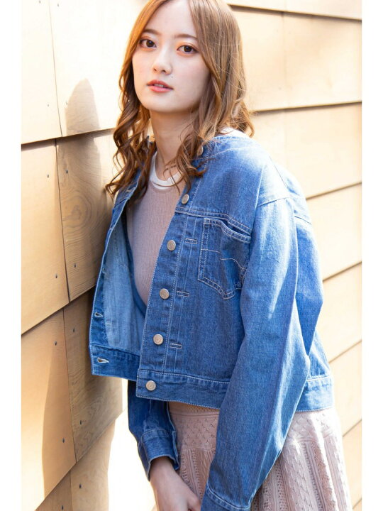 楽天市場】【SALE／60%OFF】ノーカラーデニムジャケット JILL by JILL  