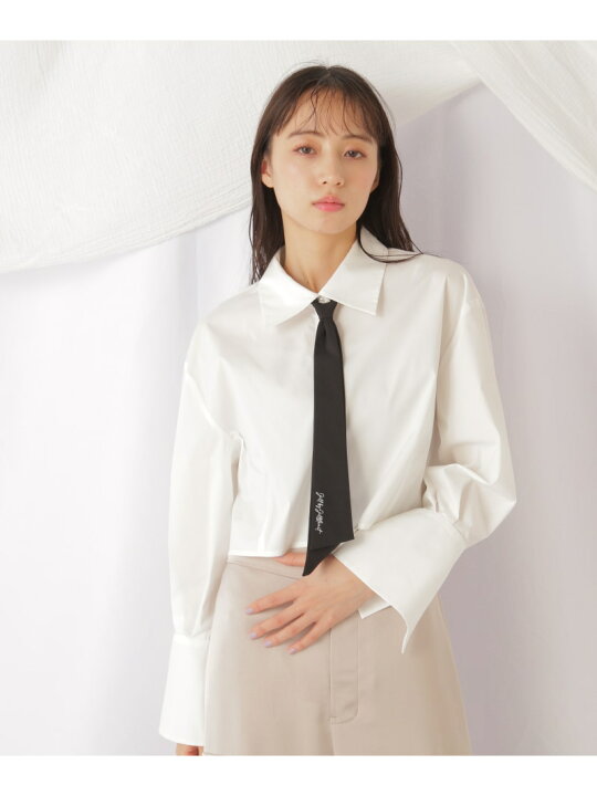 楽天市場】【SALE／50%OFF】タイ付きクロップドシャツ JILL by JILL  