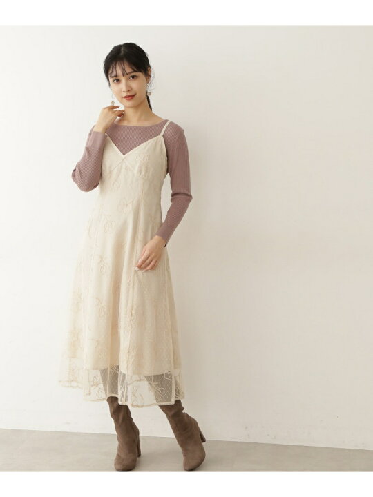 楽天市場】【SALE／60%OFF】シシュウチュールキャミワンピセット JILL  