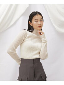 【SALE／60%OFF】◇光沢シアーランダムリブニット JILL by JILL STUART ジル バイ ジル スチュアート トップス ニット グレー ピンク ホワイト【RBA_E】[Rakuten Fashion]