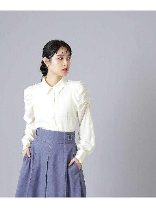 楽天市場】【SALE／50%OFF】パール釦パワショルブラウス JILL by JILL 