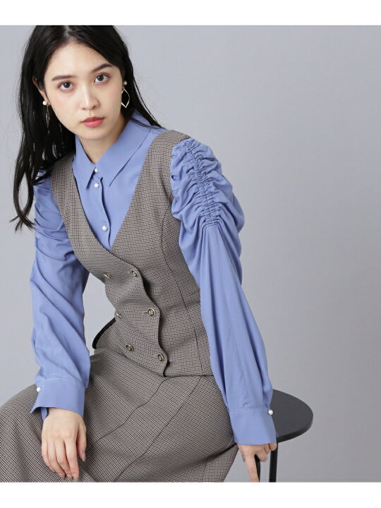 楽天市場】【SALE／50%OFF】パール釦パワショルブラウス JILL by JILL 