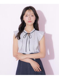 ハシゴレースフリル袖ブラウス JILL by JILL STUART ジル バイ ジル スチュアート トップス シャツ・ブラウス ブルー ホワイト ベージュ【送料無料】[Rakuten Fashion]