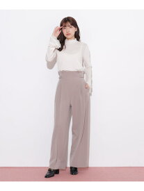 サイドベルトワイドパンツ JILL by JILL STUART ジル バイ ジル スチュアート パンツ その他のパンツ グレー ブラウン【先行予約】*【送料無料】[Rakuten Fashion]