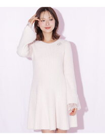 フレアミニニットワンピース JILL by JILL STUART ジル バイ ジル スチュアート ワンピース・ドレス ワンピース ベージュ ピンク レッド【先行予約】*【送料無料】[Rakuten Fashion]