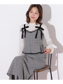 ペプラムジャンスカ JILL by JILL STUART ジル バイ ジル スチュアート ワンピース・ドレス ワンピース グレー ブラック【先行予約】*【送料無料】[Rakuten Fashion]