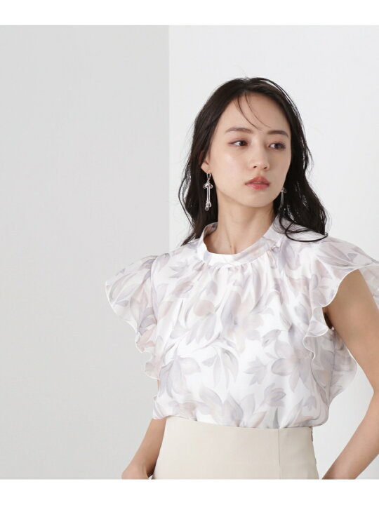楽天市場】【SALE／55%OFF】シアースイサイフラワープリントブラウス 
