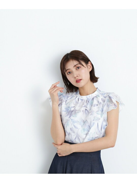 楽天市場】【SALE／55%OFF】シアースイサイフラワープリントブラウス 