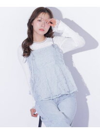 フラワーチュールキャミブラウス JILL by JILL STUART ジル バイ ジル スチュアート トップス シャツ・ブラウス ベージュ ブルー ピンク【送料無料】[Rakuten Fashion]