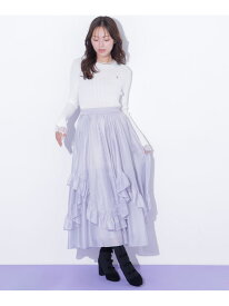イレヘムフリルスカート JILL by JILL STUART ジル バイ ジル スチュアート スカート その他のスカート ベージュ ブルー ホワイト【送料無料】[Rakuten Fashion]