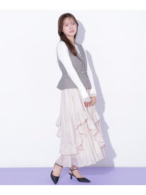 イレヘムフリルスカート JILL by JILL STUART ジル バイ ジル スチュアート スカート その他のスカート ベージュ ブルー ホワイト【送料無料】[Rakuten Fashion]