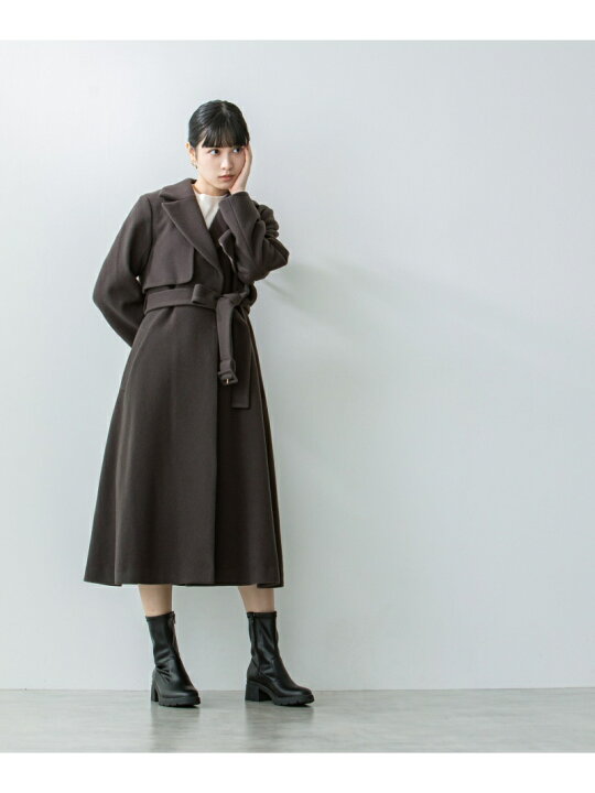 楽天市場】ライトモッサウールトレンチコート JILL by JILL STUART 