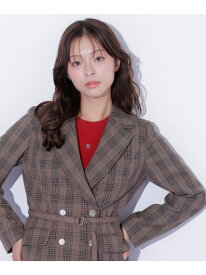 ＜セットアップ対応＞プリンセスラインテーラードジャケット JILL by JILL STUART ジル バイ ジル スチュアート ジャケット・アウター テーラードジャケット・ブレザー ブラウン グレー【送料無料】[Rakuten Fashion]