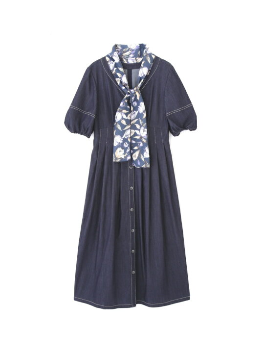 楽天市場】【SALE／30%OFF】タックウエストスカーフ付ワンピース JILL  