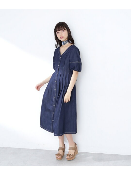 楽天市場】【SALE／30%OFF】タックウエストスカーフ付ワンピース JILL  