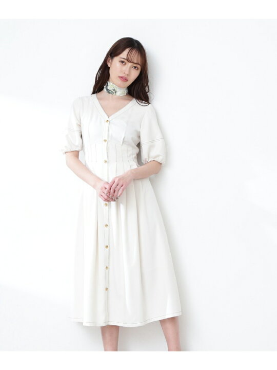楽天市場】【SALE／30%OFF】タックウエストスカーフ付ワンピース JILL  