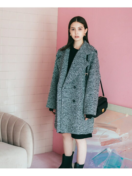 楽天市場】【SALE／20%OFF】ツイードコクーンコート JILL by JILL 