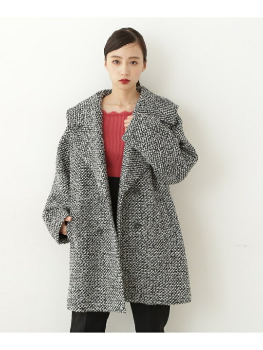 楽天市場】【SALE／20%OFF】ツイードコクーンコート JILL by JILL 