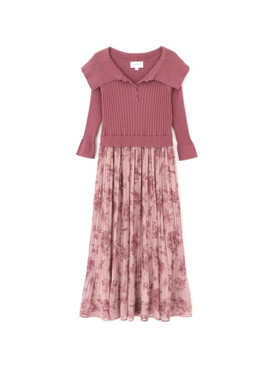 楽天市場】【SALE／50%OFF】プリーツドッキングニットワンピース WEB  