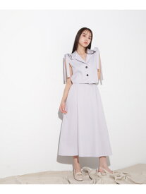 【SALE／37%OFF】ショルダーリボンジレセットアップ JILL by JILL STUART ジル バイ ジル スチュアート ワンピース・ドレス ワンピース グレー ブラック【RBA_E】【送料無料】[Rakuten Fashion]