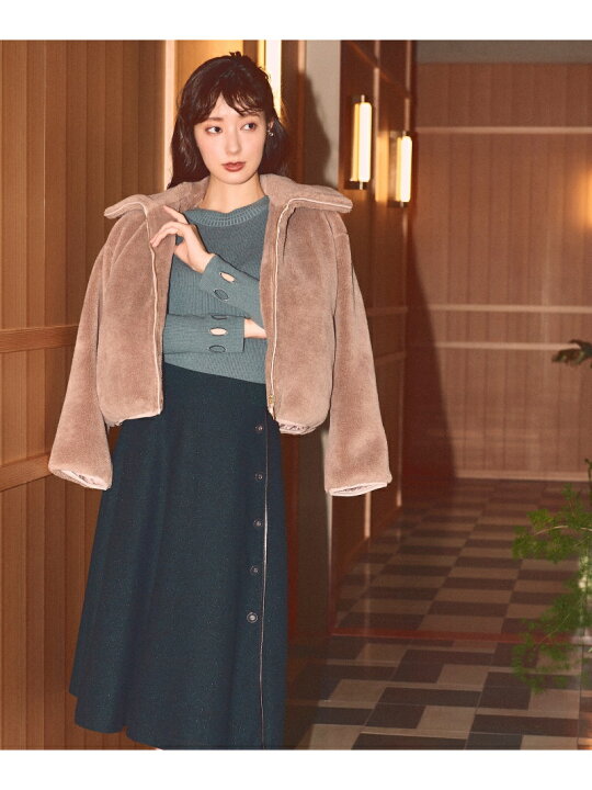 楽天市場】【SALE／30%OFF】パイピングフリースブルゾン JILL by JILL 