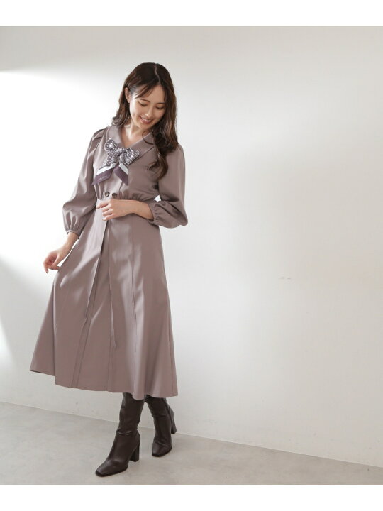 楽天市場】スカーフ付トレンチ風ワンピース JILL by JILL STUART ジル 