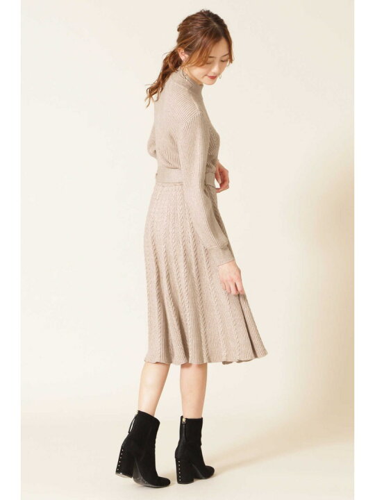 楽天市場】【SALE／50%OFF】◇ケーブルAラインニットワンピース JILL 