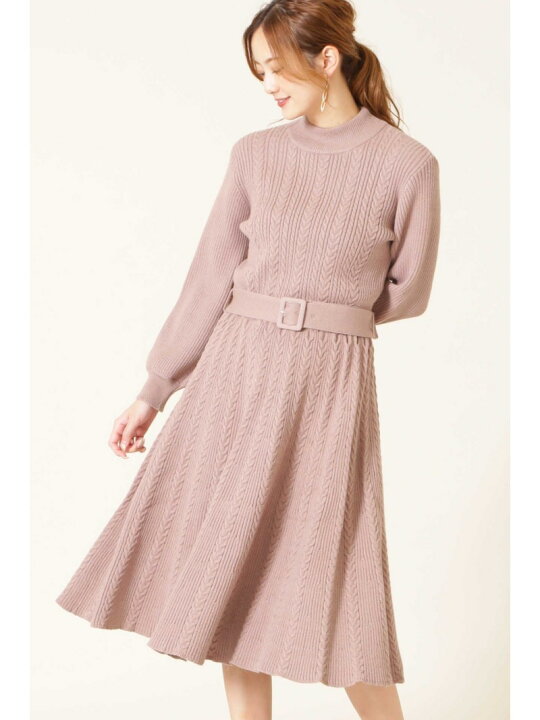 楽天市場】【SALE／50%OFF】◇ケーブルAラインニットワンピース JILL 