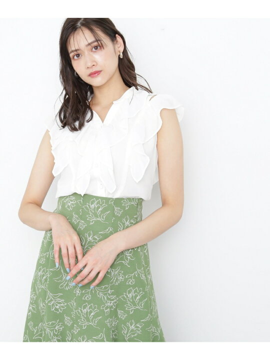 楽天市場】【SALE／37%OFF】フリルディテールノースリブラウス JILL by 