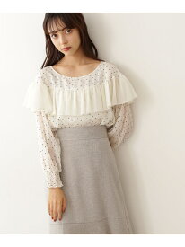 【SALE／70%OFF】ドットフロッキーヨウリュウブラウス JILL by JILL STUART ジル バイ ジル スチュアート トップス シャツ・ブラウス ホワイト ブラック ベージュ【RBA_E】[Rakuten Fashion]