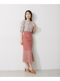【SALE／64%OFF】シフォン切替マーメイドスカート JILL by JILL STUART ジル バイ ジル スチュアート スカート その他のスカート グリーン ベージュ ピンク【RBA_E】【送料無料】[Rakuten Fashion]